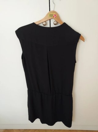 Vestido negro cremalleras Talla 40