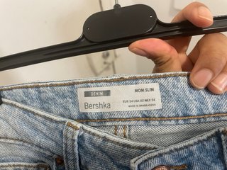 Pantalón vaquero Bershka azul