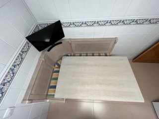 Rinconera de cocina y mesa con cristal