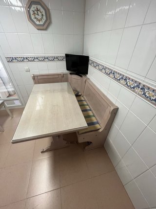 Rinconera de cocina y mesa con cristal