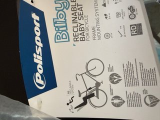 Silla infantil para bicicleta Polisport Bilby 22kg