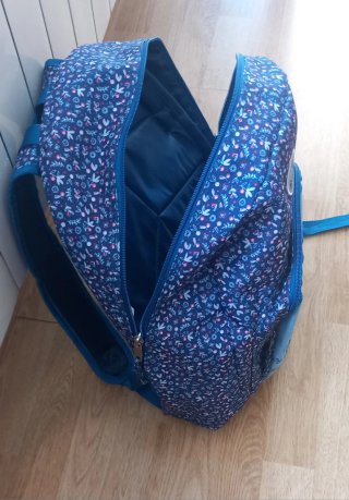 Mochila escolar Busquets azul
