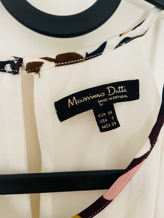 Vestido Massimo Dutti Estampado Largo