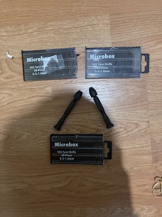 2 Taladros manuales Microbox HSS con60 piezas