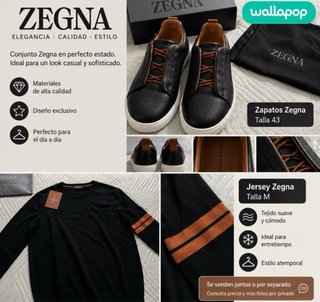 Zegna – Zapatillas y jersey nuevos