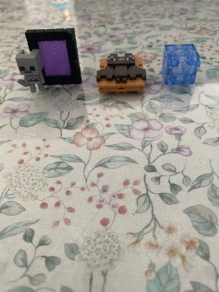 Lote 3 figuras Minecraft Kinder Joy