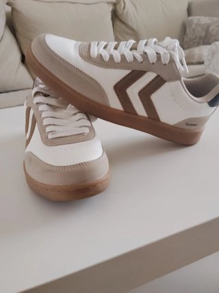 Zapatillas Hummel Talla 41 Beige/Blanco