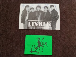 2 Tarjetas y 2 Pegatinas LISKER Firmadas