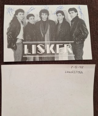2 Tarjetas y 2 Pegatinas LISKER Firmadas
