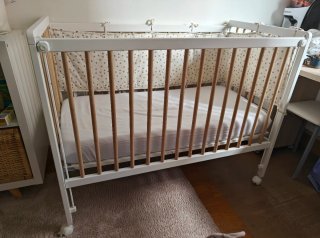 Cuna Zara Home Madera Blanca y pino