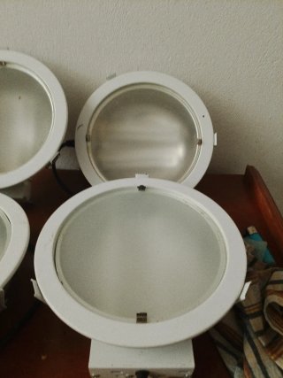4 Focos Downlight Blancos