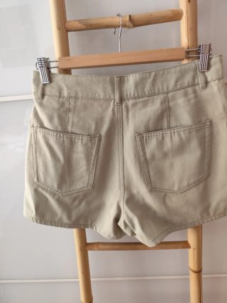 Falda pantalón beige