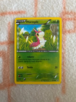 Carta Pokémon Wurmple Básica