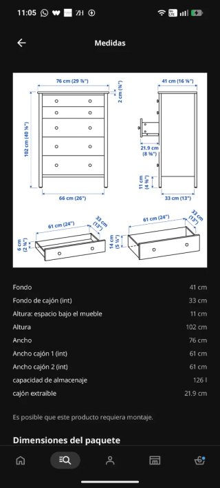 Cambiador Bebé IKEA Sundvik + Colchón VÄDRA