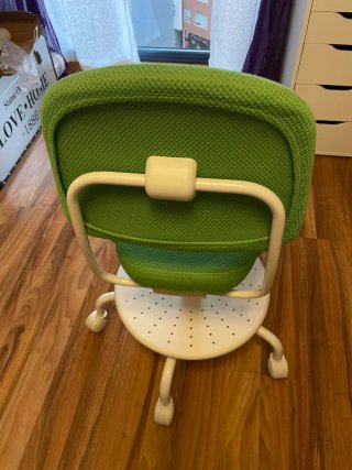 Silla de escritorio giratoria verde
