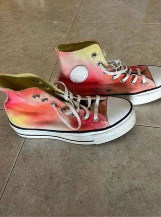 Sneakers Converse platform tie-dye taglia 36.5