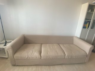 Sofá beige 4 plazas 240x95cm