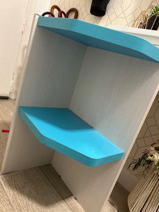 Estantería o mesita auxiliar azul