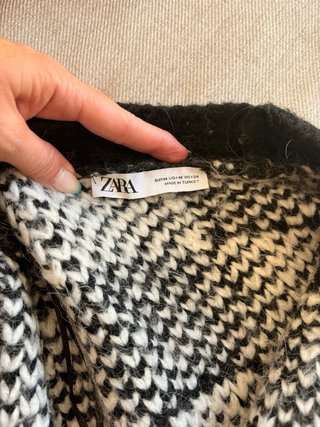 Chaqueta oversized Zara Cuadros M