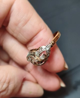 Anillo Antiguo Oro 18k