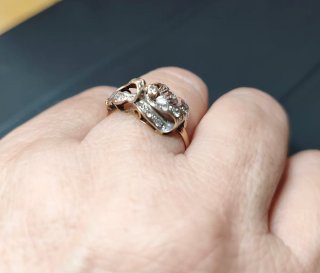 Anillo Antiguo Oro 18k