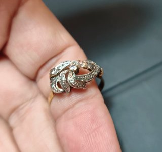 Anillo Antiguo Oro 18k