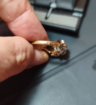 Anillo Antiguo Oro 18k