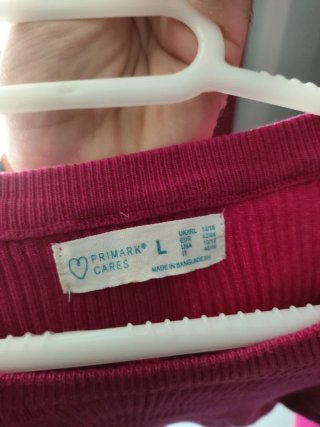 Jersey Primark Rosa Talla L