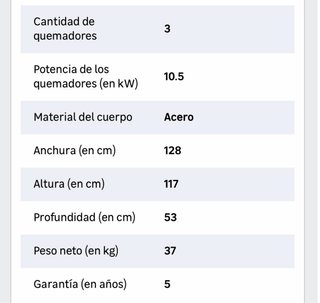 Barbacoa de gas