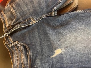 Pantalón Skinny Roto Azul Inside