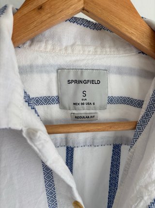 Camisa Springfield Rayas Azul Talla S