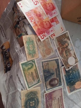 Billetes antiguos españoles y holandeses