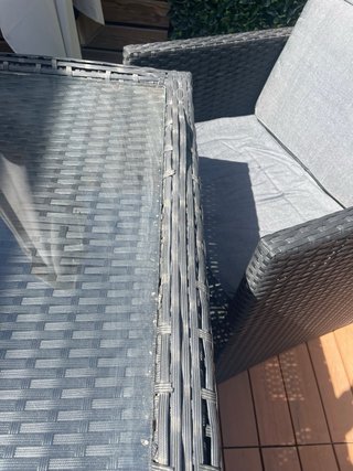 Tavolo da giardino El Corte Inglés con 4 sedie