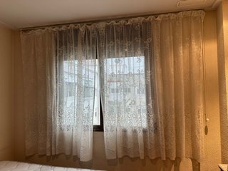 Cortinas caladas de tela