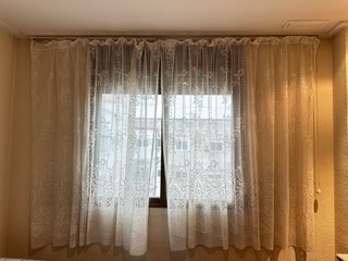 Cortinas caladas de tela
