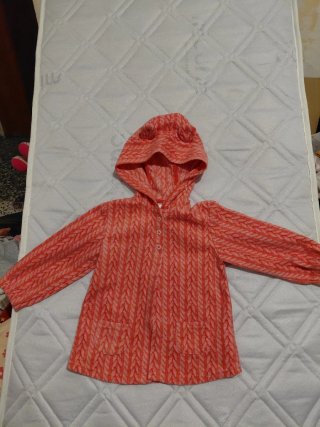 Chaqueta polar infantil con capucha