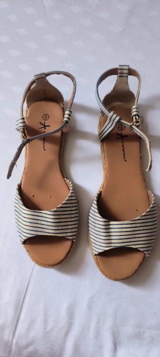 Sandalias Atmosphere Talla 39 Rayas Azul