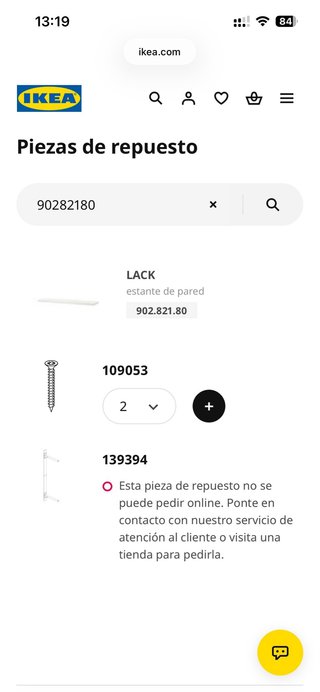 Baldas Lack blanca IKEA