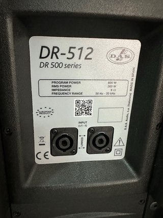 Altavoces DAS DR512