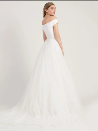 Precioso vestido de novia marfil talla L