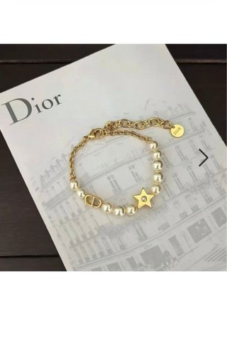 Bracciale Dior CD per Donna - Oro e Argento