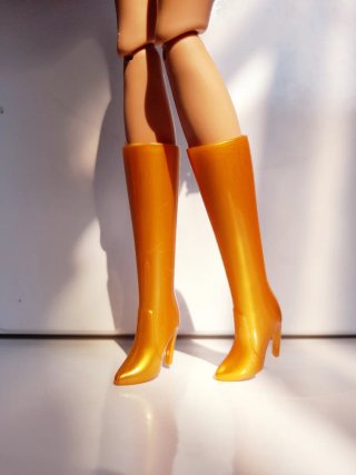 stivali Barbie dorati