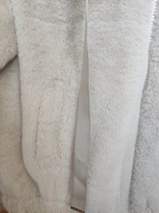 Cazadora peluche beige talla s