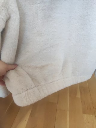 Cazadora peluche beige talla s