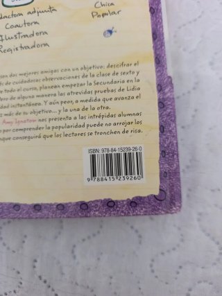 Libro: El cuaderno de la popularidad