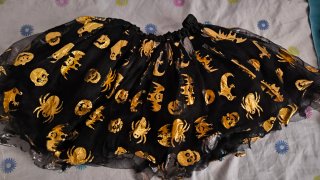 Falda Tutú Halloween + Medias bruja