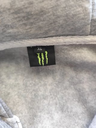 Sudadera con capucha Monster Gris y Verde