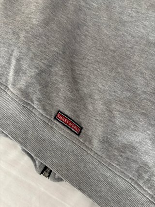 Sudadera Smiley World Gris con Cremallera