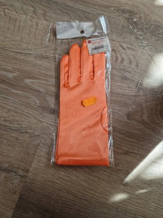 Guantes naranjas disfraz talla única