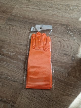 Guantes naranjas disfraz talla única